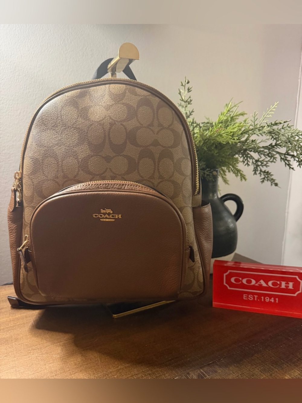 Coach Court Signature Backpack